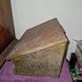 Antique brass Burn's Cottage Slipper Box Image 9