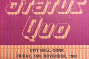Original Authentic Status Quo Concert Ticket "Rocking All Over The Years Tour" CITY HALL CORK, IRELAND 1990
