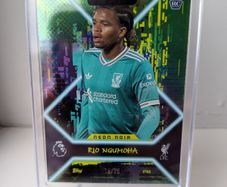 Rio Ngumoha Liverpool FC Topps Total Football Neon Noir /75