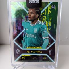 Rio Ngumoha Liverpool FC Topps Total Football Neon Noir /75