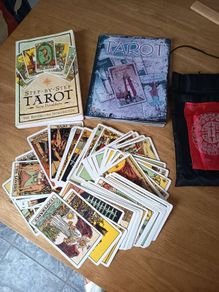 tarot cards and books