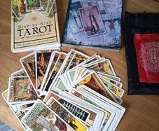 tarot cards and books