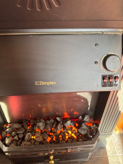 electric fire and fireplace