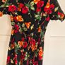 Dancing Leopard Floral Cold-Shoulder Wrap Dress Size 12 Image 5
