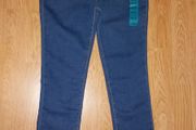 BNWT - Age 9 to 11 Years - A Lovely Pair of Girls Skinny Denim Jeans with Waist Adjusters.