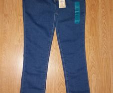 BNWT - Age 9 to 11 Years - A Lovely Pair of Girls Skinny Denim Jeans with Waist Adjusters.