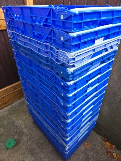 15 x Stacking Nesting Crate Ventilated