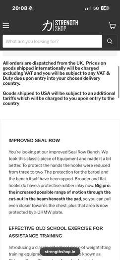 Strengthmax Seal Row Olympic Weight Bench!