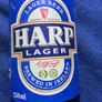 6 vintage 1980's empty Harp Lager bottles 250ml Image 8