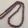 Antique Venetian Style MultiLayerd Red Chevorn Glass Beads Necklace Strand Image 7