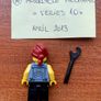 Lego minifigure Motorcycle Mechanic - Series 10 (2013) Image 2