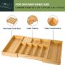 VaeFae Bamboo Extra Large Expandable Cutlery Drawer Organiser - Brand New Image 4