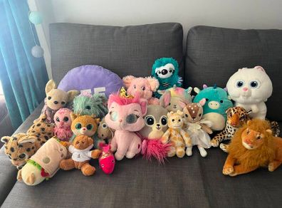 Assorted plush toys