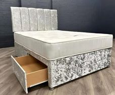 NEw Divan Double Beds in stock. Tufted Mattress available. Drawer option available.