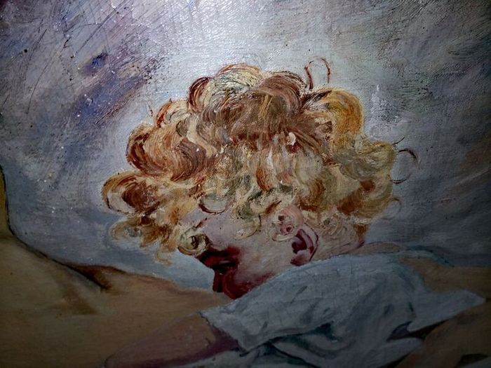 Large oil painting - Motherhood