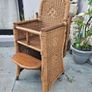 Childs high chair antique rattan Image 10