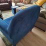 Blue single armchair (read measurements) Image 4