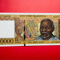 Madagascar  10,000 Francs 1995  ( Uncirculated ) Pick 79b