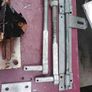 Large gate hinges draw bolt an gate stop Image 3