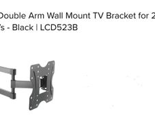 TV Double arm, wall mount