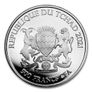 2021 Chad 500 Francs CFA 1 oz Silver Bullion Coin - Celtic Animals Salmon BU (In Capsule) Image 2