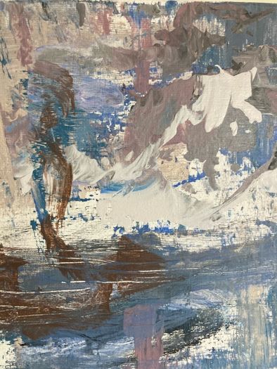 Original Abstract Painting  Glacier Trek Contemporary irish  Art