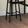 Industrial Design 2-Person Bar Table with 2 Stools Set, 3-Piece Bar Stool with Table Set, Brown + Black Image 5