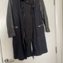 All Saints Black Parka Jacket with Leather Sleeves size S Image 4