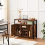 New Vintage Display Cabinet With Wine Rack - FREE P&P Image 5