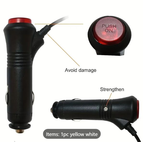 Car suction cup 8 strobe flashing light  LED  yellow and white