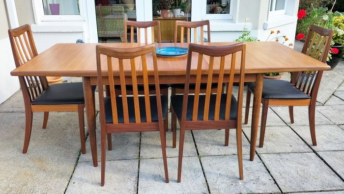 Mid Century Vintage G Plan Dining Table & Chairs