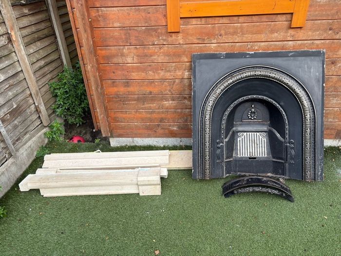 marble fireplace