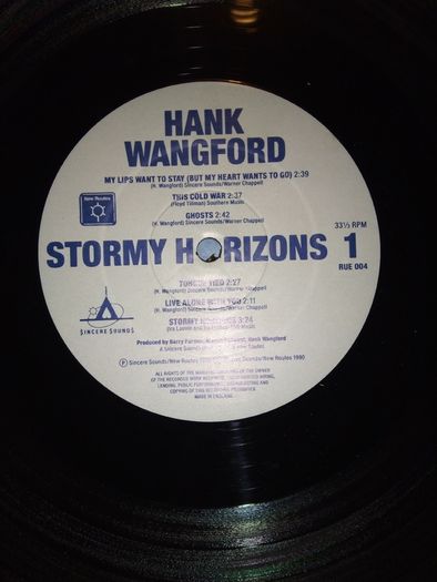 Hank Wangford - Stormy Horizons (Vinyl LP 1990)