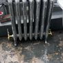 Cast iron radiator in perfect condition with period brass rad valves Image 2