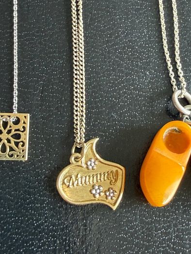 sterling silver necklaces lot