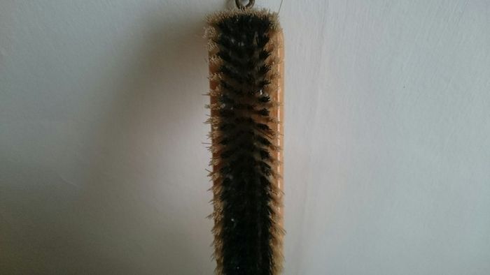 Antique Brass Clothesbrush.