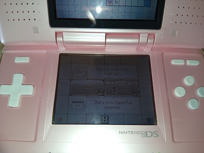 Original Nintendo Ds In Pink With Games Working With Faults