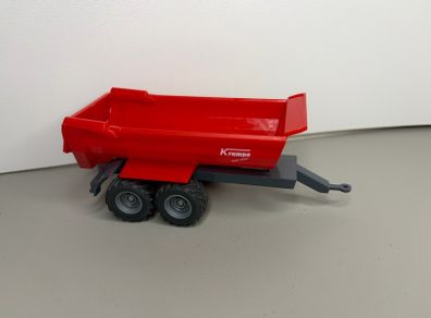 SIKU 1962 Krampe Half-Pipe Tipping Trailer 1:50 - Farm Trailer Toy Machinery