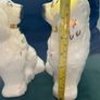 Pair Vintage Staffordshire Dogs Beswick Spaniels White & Gold Image 8