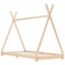 Kids Bed Frame Solid Pine Wood 90x200 cm Image 4