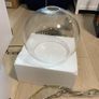 4 x glass ball pendant lights and antique brass wear Image 6