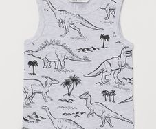 H&m tank top dinosaur print 8/10 year old PRICE 9 euro