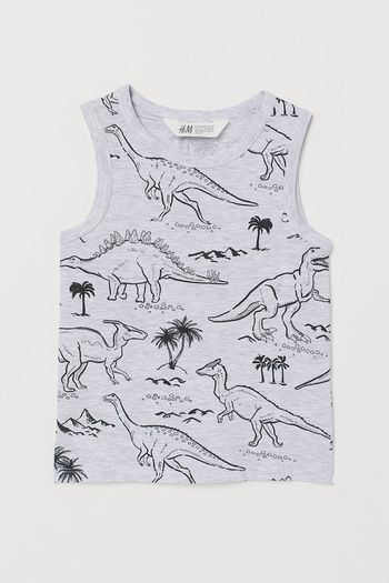 H&m tank top dinosaur print 8/10 year old PRICE 9 euro