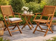 main image for ad Set of 2 Garden Chairs  FSC Certified Acacia Wood Foldable Folding Chair High Back Garden Folding Chair