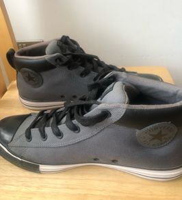 Converse All Star High Top Trainers Grey Black UK 11 EU 45