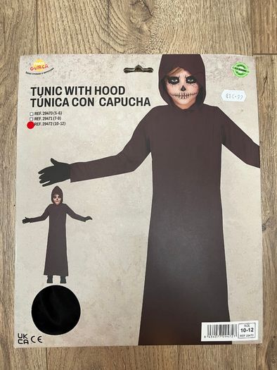 BNWT Tunic with hood 10-12y