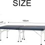 Harmon Portable Folding Massage Table - 61cm Wide, Lightweight & Durable - Ideal for Travel, Home & Professional Use - Royal Blue Image 3