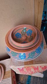 Indian Clay handi cooking pots still new in boxes
