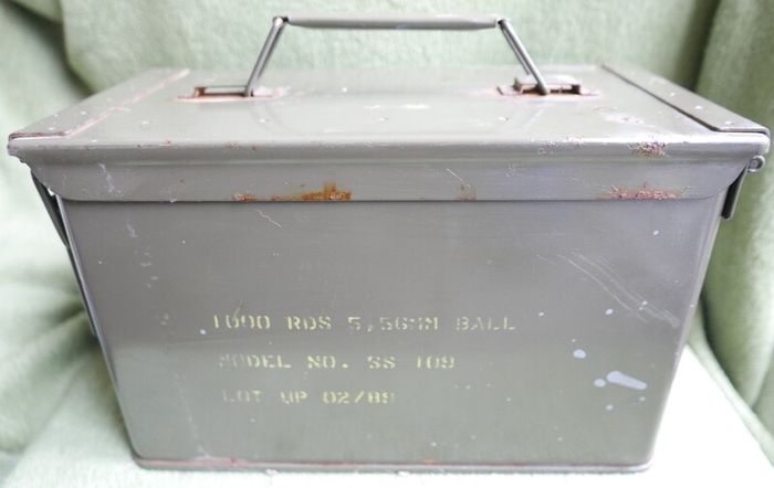 Military Field Gear Ammo Ammunition Chest Box Crate Container Green