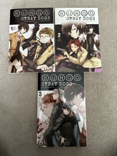 Bungo Stray Dogs Vol 1-3 Light novel English